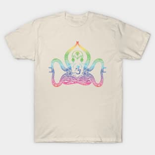 Zen Rainbow Yoga Octopus T-Shirt